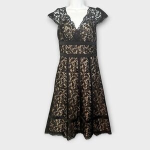 VTG Y2K Evening Dress Size 2‎ Black Lace Whimsigoth Semiformal Ann Taylor Loft